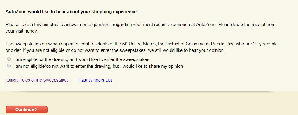 Autozone Sweepstakes