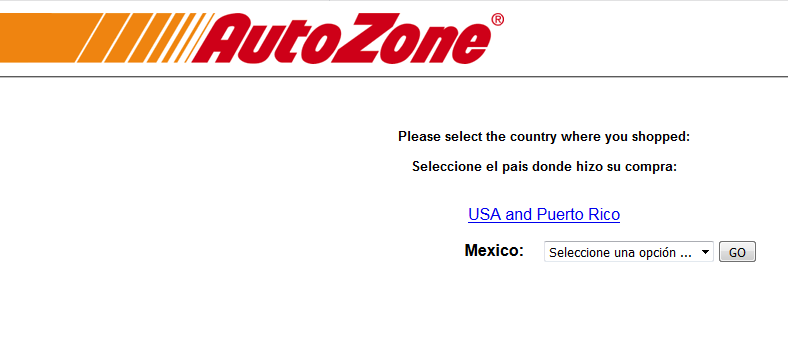 PROCESS FOR AUTOZONE CARE SURVEY