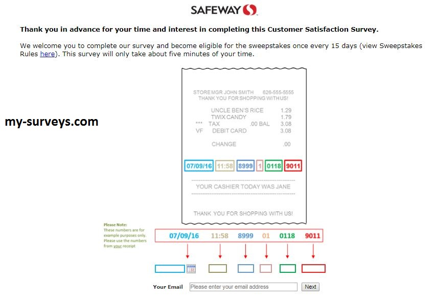 safeway survey