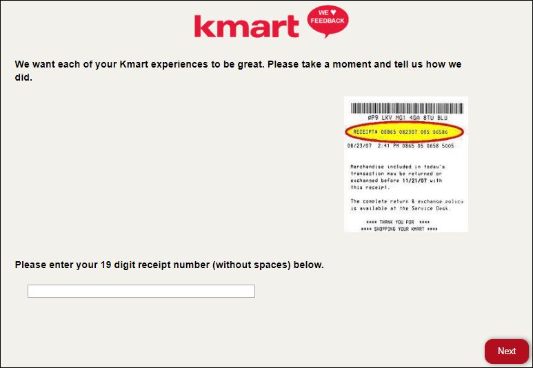 kmart survey 2
