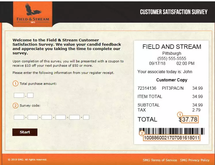 Fieldandstreamshop Survey - Customer Survey Guide