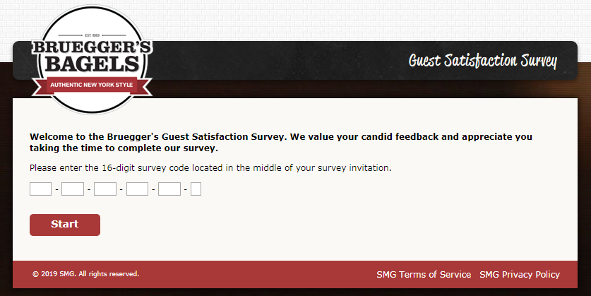Bruegger’s Customer Survey