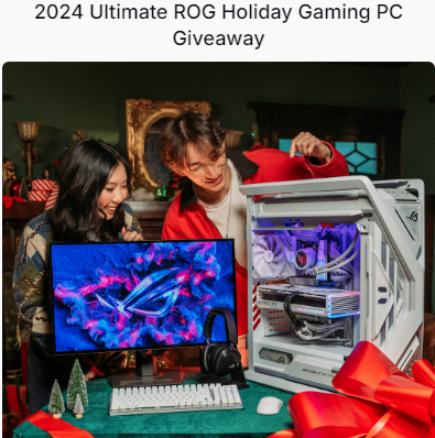 ASUS Ultimate ROG Holiday Gaming PC Giveaway