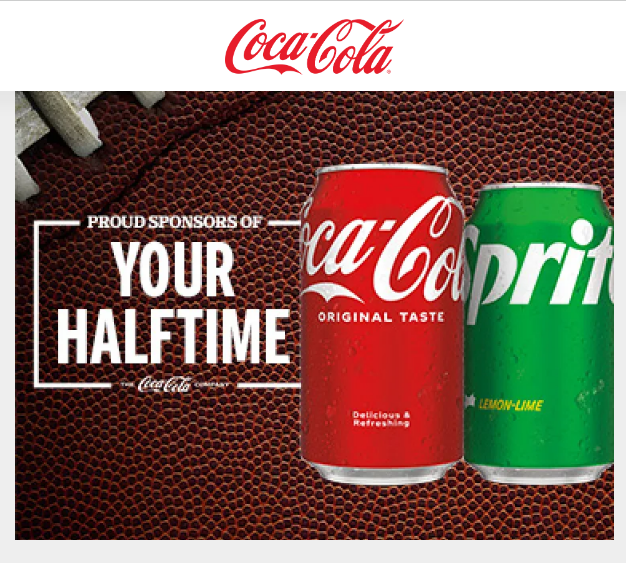 Coca Cola Proud Sponsors Of Your Halftime Sweepstakes and Instant Win Giveaway