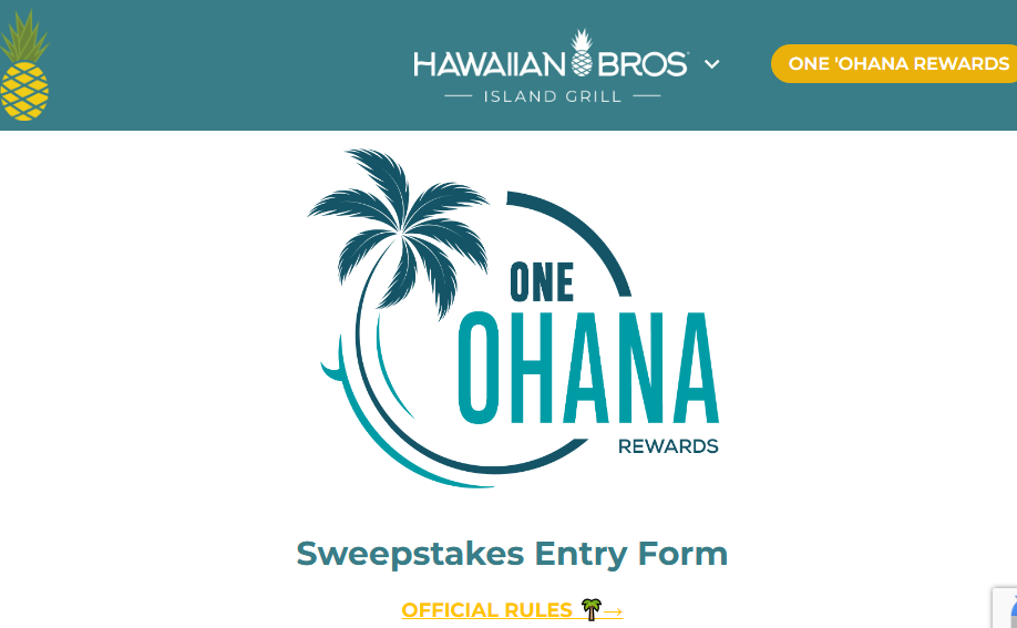 Hawaiian Bros Ohana Rewards Sweepstakes (Limited States)