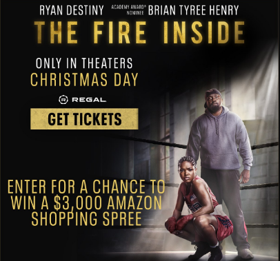 Regal Crown Club The Fire Inside Amazon Shopping Spree Sweepstakes