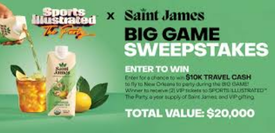 Saint James x Sports Illustrated Big Game Sweepstakes
