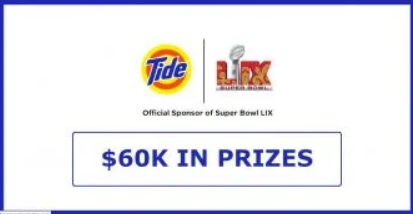 Tide Cleaners Game Day Ready Super Bowl LIX Sweepstakes (Email Entry)