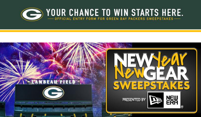 2025 Packers New Year, New Gear Sweepstakes