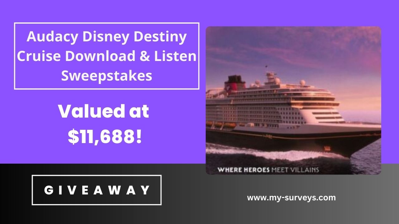 Audacy Disney Destiny Cruise Download & Listen Sweepstakes