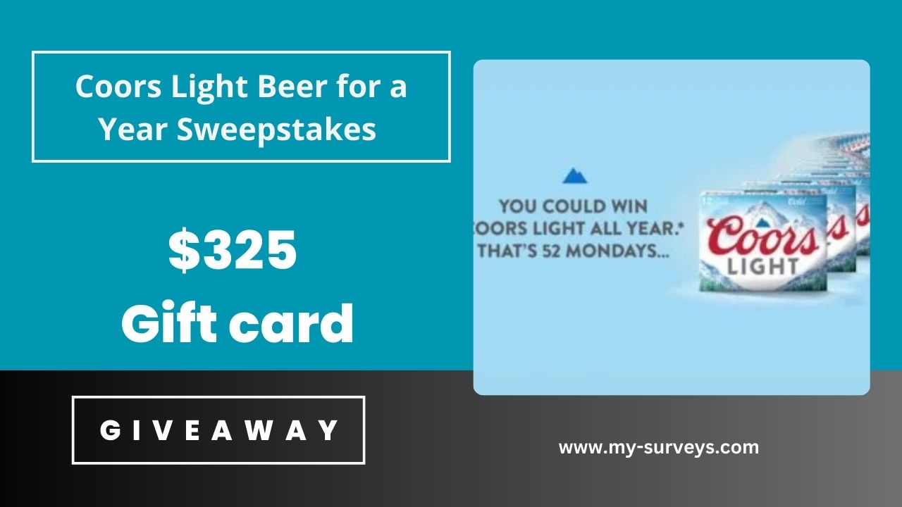 Coors Light Beer for a Year Sweepstakes
