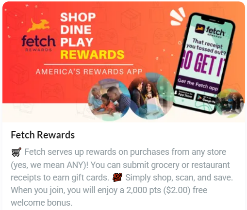 Fetch The Big Reward Sweepstakes – App Download