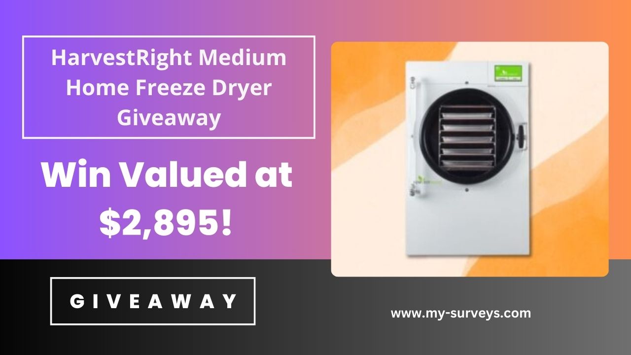 HarvestRight Medium Home Freeze Dryer Giveaway