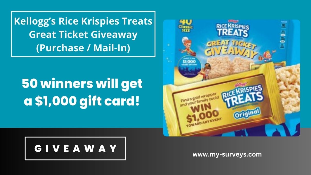 Kellogg’s Rice Krispies Treats Great Ticket Giveaway
