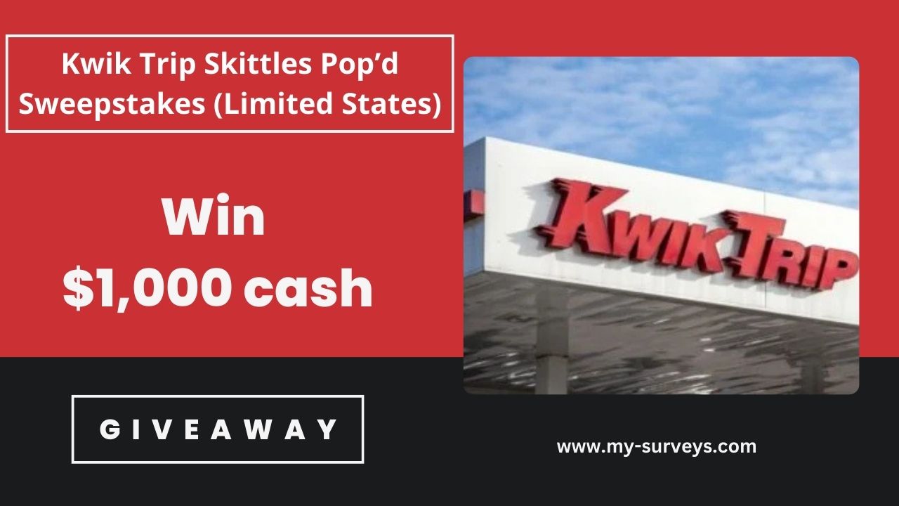 Kwik Trip Skittles Pop’d Sweepstakes (Limited States)