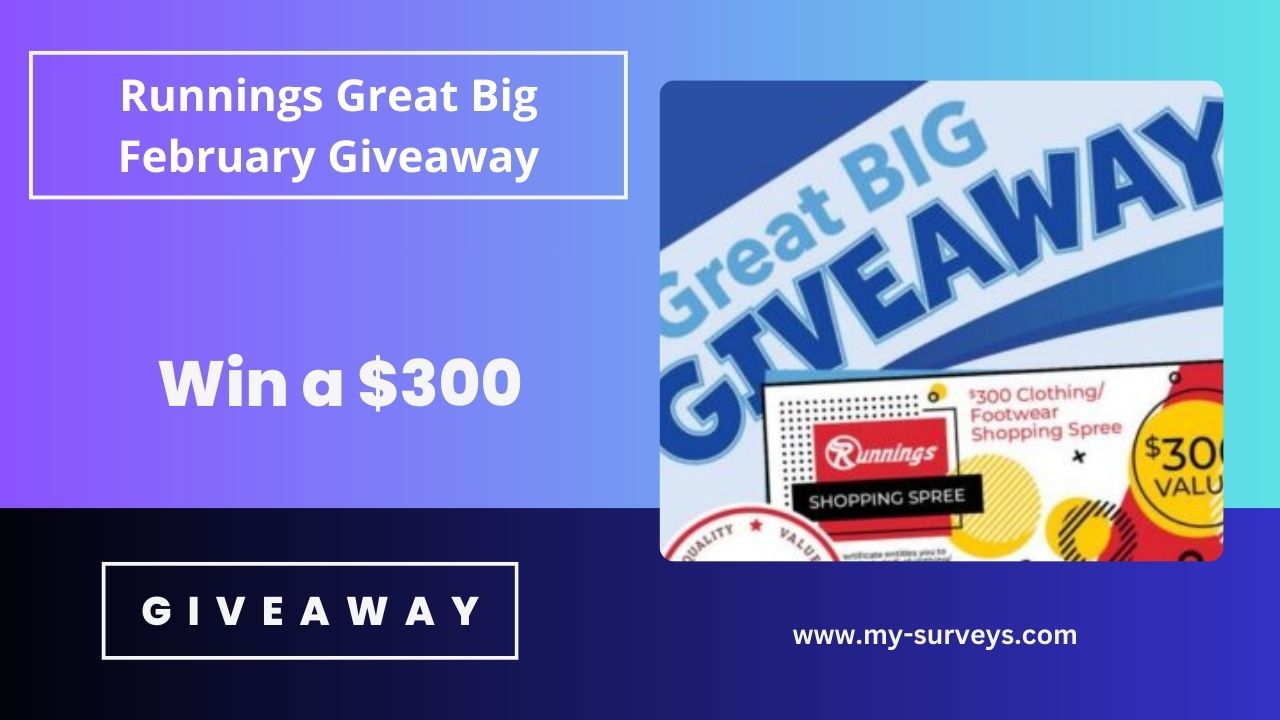 Runnings Great Big February Giveaway