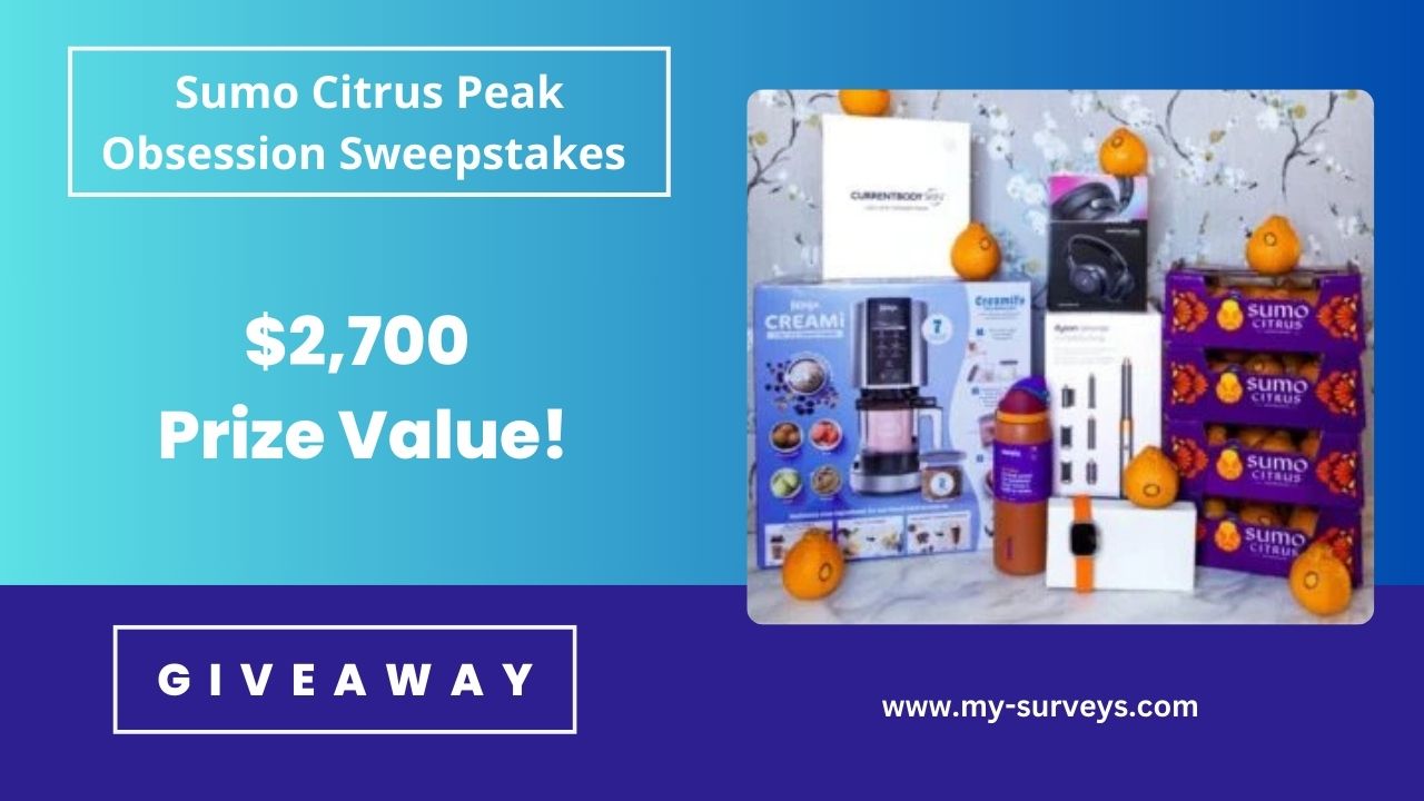 Sumo Citrus Peak Obsession Sweepstakes