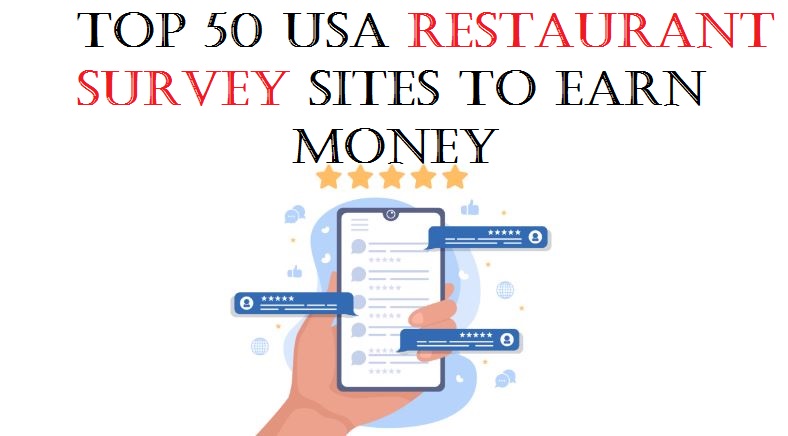 Top 50 USA Restaurant Survey Sites to Earn Money