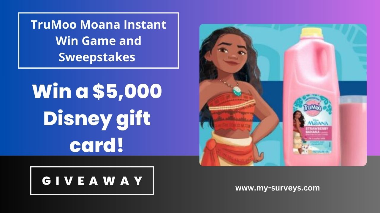 TruMoo Moana Instant Win Game and Sweepstakes