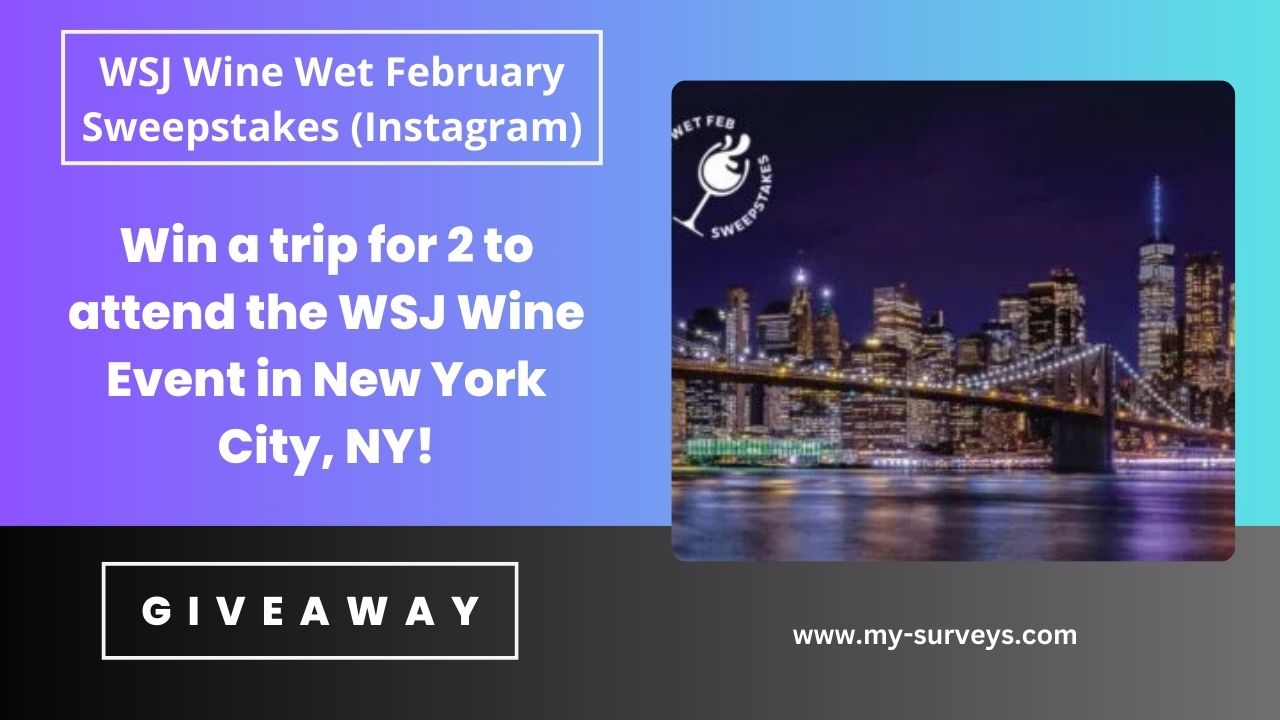 WSJ Wine Wet February Sweepstakes (Instagram)