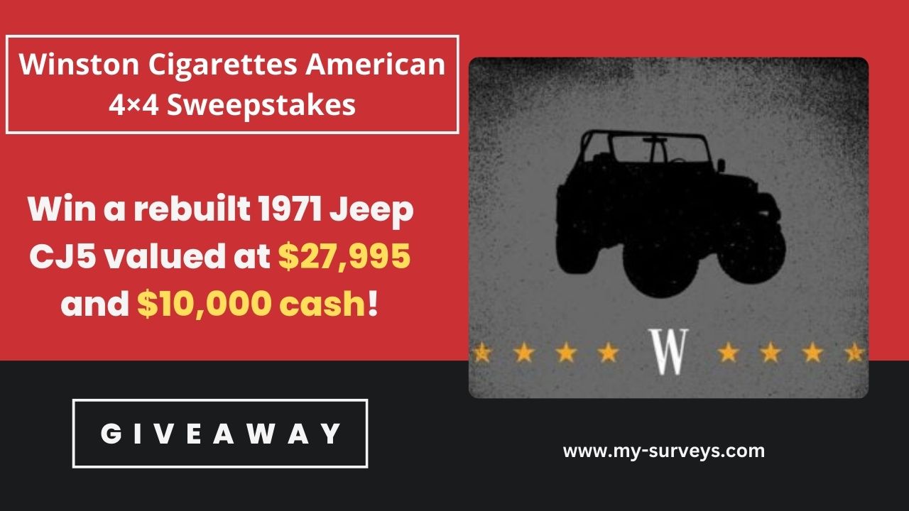 Winston Cigarettes American 4×4 Sweepstakes